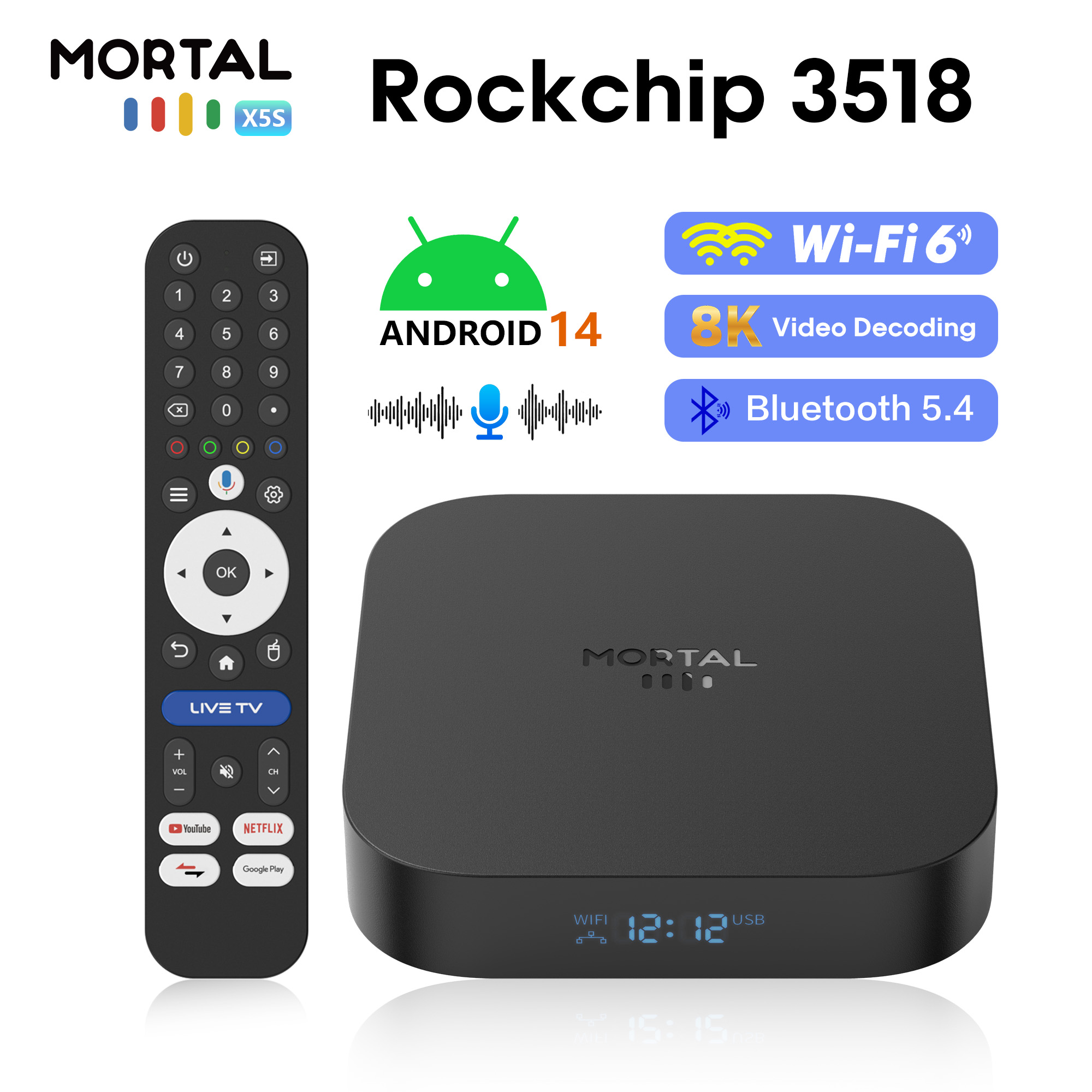 Mortal X5S Smart TV Box Androi – Radxa Rock 5B 16Gb Bewertung und Preis